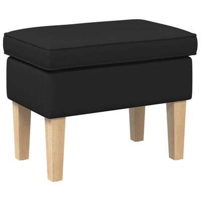 vidaXL - Voetenbank - Zwart - 55 - x - 35 - x - 41 - cm - Stof