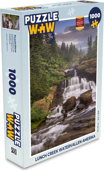 Puzzel Lunch Creek watervallen Amerika - Legpuzzel - Puzzel 1000 stukjes volwassenen