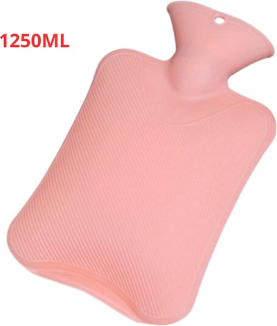 Bovista Warmtekruik - Warmwaterzak Met Hoes - Warmwaterkruik - Warmtekussen - Knuffel Kruik - Bag - Roze - 1,25 Liter