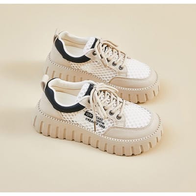Zomer Mesh Witte Schoenen Nieuwe Stijl van Vrouwelijke Studenten Ademende Hoogteverhogende Schoenen Casual Schoenen 40