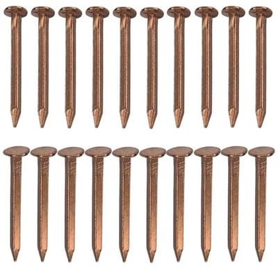 Spijkers van koper voor montage en decoratie - 20 stuks - 2 x 20 mm