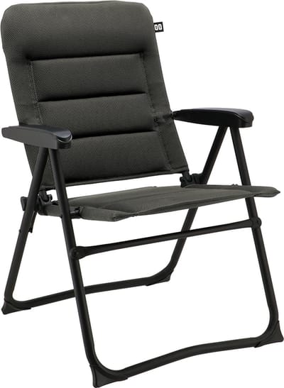 Travellife Barletta Compact Camping Standenstoel Donkergrijs - In 3 standen verstelbaar - Comfortabele 2D mesh bekleding - Gemakkelijk mee te nemen