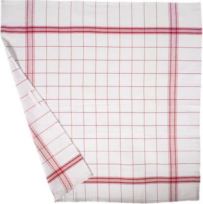Tiseco - Keukenhanddoek PRO CHEF - SET/10 - HORECA - 68x68 cm, rood