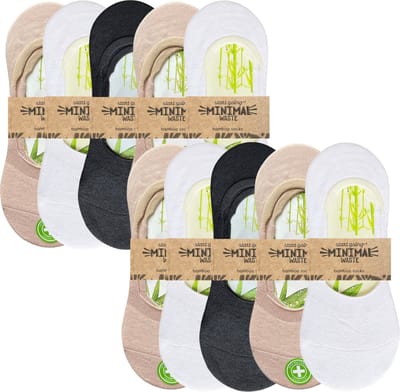 green-goose® Bamboe Footies | 5 Paar | Pastel Kleuren | Maat 36-41