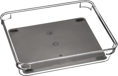 5Five Keuken lade organizer bakje - Set van 3x stuks - 1-vaks - Tidy Smart serie - kunststof - 16 x 23 x 4,5 cm