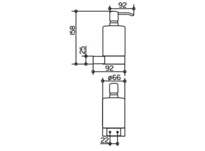 Keuco Plan - Zeepdispenser met houder, 250 ml, mat glas/chroom 14953019000