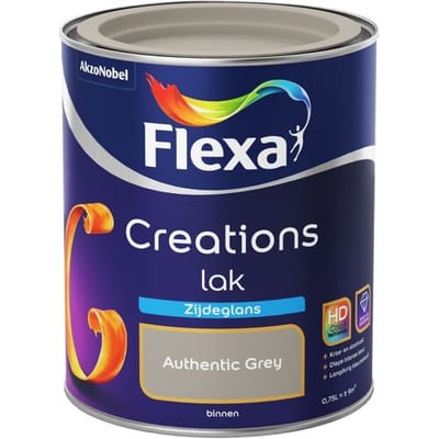 Flexa - Creations Lak Zijdeglans - Authentic Grey - 750 Ml