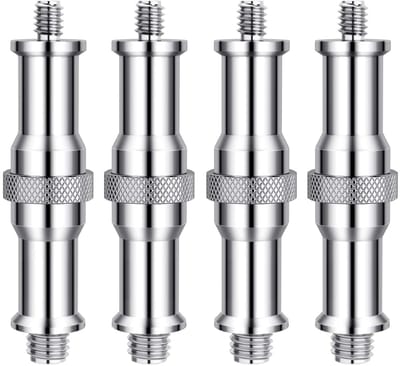 Tapping Bolts en Adapter Pins voor Flitslicht en Camera Statief - 4 Stuks, Schroefaccessoires voor Verlichting en Fotografie