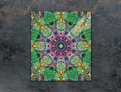 TMK ArtDeko Serie - Snijplank - 45x52 cm - Glas - Veelkleurig