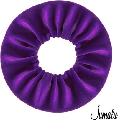 Jumalu Scrunchie Velvet Paars – Haarelastiek – Haarwokkel – Zacht Fluweel – Ø 10 cm – 1 Stuk