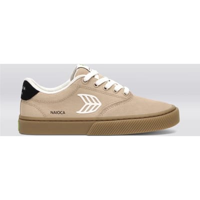 Cariuma Naioca Pro Suede And Canvas Stripe Desert Taupe Maat: 40.5 | Sneakers Outlet | Unisex | Zwart