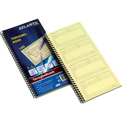 Terugbelboek Djois Atlanta recycled papier 74x128mm 400notities 100vel
