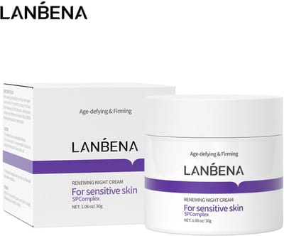 Lanbena nacht creme-met spf 35-peptides-vochtinbrengend-pigmentvlekken verwijderen-pigment tegen gaan