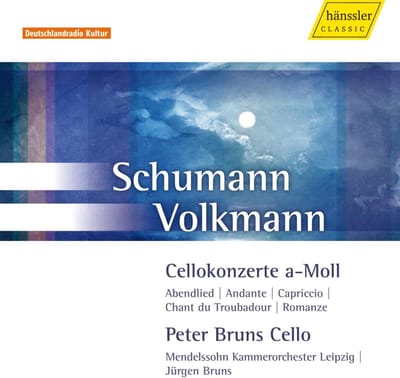 Peter Bruns, Mendelssohn Kammerorchester Leipzig, Jürgen Bruns - Schumann | Volkman: Cellokonzerte a-Moll (CD)