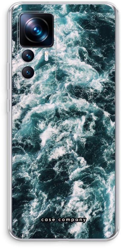 Case Company® - Hoesje geschikt voor Xiaomi 12T hoesje - Zee golf - Soft Cover Telefoonhoesje - Bescherming aan alle Kanten en Schermrand