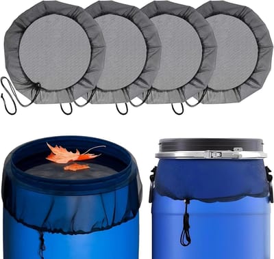 Set van 4 weerbestendige regenkappen, 80 cm diameter, verstelbare trekkoord, bescherming tegen bladeren en insecten