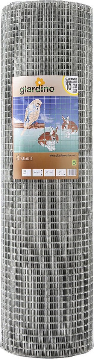 Gelast gaas verzinkt mazen H50 cm L10m 12.7x12.7mm Giardino