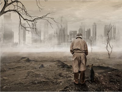 Fotobehang - Ghost's city.