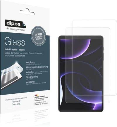 dipos – 2x Matte Pantserfolie geschikt voor Headwolf FPad 6 SE | 9H Screenprotector