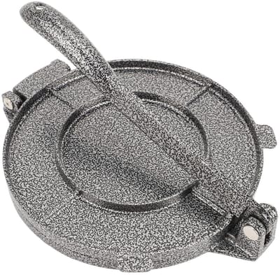 Tortilla Pers - Deeg Maker - Flatbreads Maken - Comfortabele Grip - 20 cm - Zilver