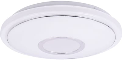 Plafondlamp Hallamp Woonkamerlamp Slaapkamerlamp, acryl chroom metaal wit CCT, LED 16W 1300Lm 2700K, 4200K, 6500K, D 40 cm