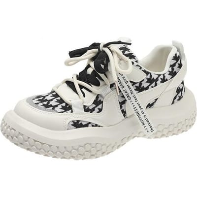 Baskets Mode Femme Chaussures de Printemps Été Respirantes Maille Aérée Lacets Chaussures Décontractées Dames Confort Souple Plat Chaussures de Marche 37 noir