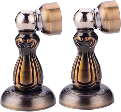 Magnetische Deurstopper - Deurhouder Deurvastzetter - Deuren Open Houden - Voorkomt Muurschade - 2 stuks - Zilverkleurig