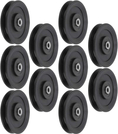 Dailygoods- Lager Katrol 115mm - Nylon Katrol - Fitness Accessoire - Krachttraining - 10 Stuks - Schokbestendig Materiaal
