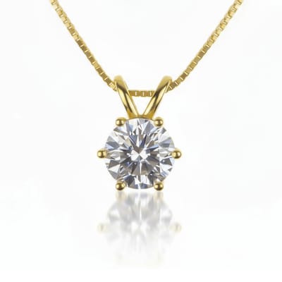 Titanix Ketting Dames – 3 Karaat Moissanite met GRA-Certificaat (Diamant Alternatief) - 925 Sterling Zilver, 18k Goudverguld – Luxe Ketting