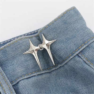 1 Paar Jeans Knoop Verstelbare Clips voor Broek Rokken Taille Aanspanner Gesp Drukknoop Versteller Broekspeld Intrekbare Knoop
