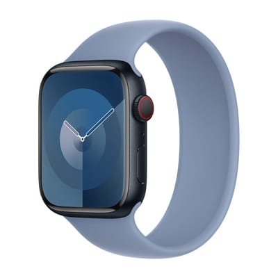 Apple Siliconen solobandje voor de Apple Watch | 38/40/41/42 mm - Maat 1 - Winter Blue