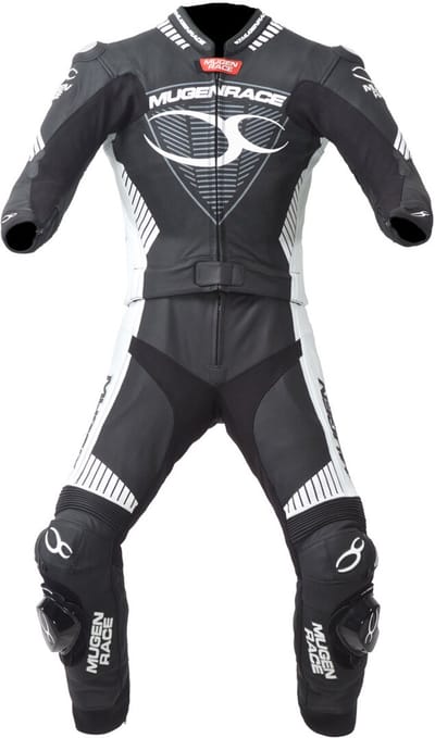 MUGENRACE Impegnato-D Dames Zwart Wit Geperforeerd 2-Delig Motorpak - Racepak