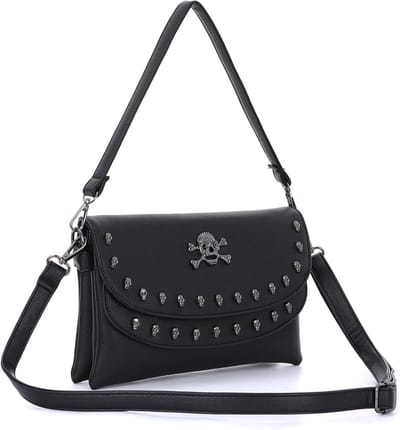 Dames Schoudertas - PU Leer Tas - Dagelijks Gebruik - Afneembare Band - 25.5 cm - Zwart