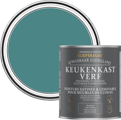 Rust-Oleum Groen Keukenkastverf Zijdeglans - Pauwenveer 750ml