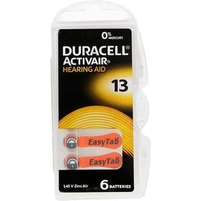 Duracell Hoorapparaat Batterij Type DA13 blister 6