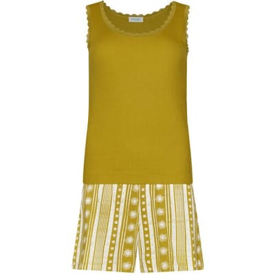 MyRebelle - Shortama - Sunny Holiday - Biologisch Katoen - Groen - Maat 34