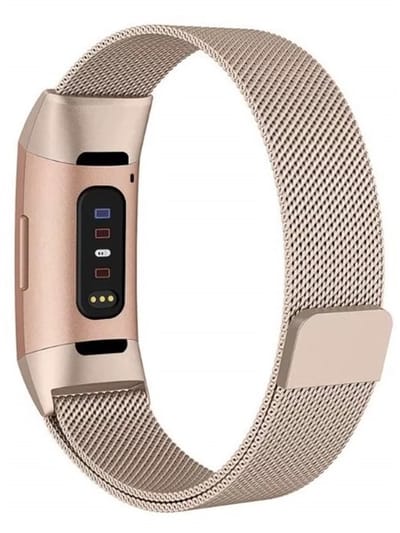 Go Go Gadget - Milanese band - Geschikt voor Fitbit Charge 3 - Magnetisch - Rose Goud