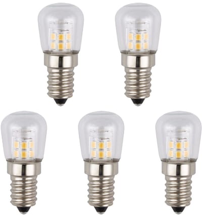 SPL E14 LED Lamp 2W - Koelkastlampje - Warm Wit - 2700K - LED Buislamp P23 - Vervangt 17W - 5 Stuks