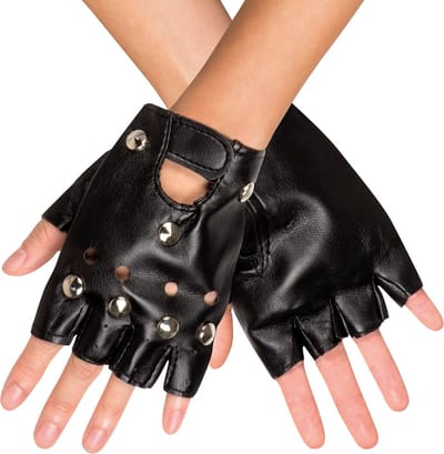 Boland - Paar handschoenen Biker Zwart - Volwassenen - Unisex - Biker - Punk en Aso