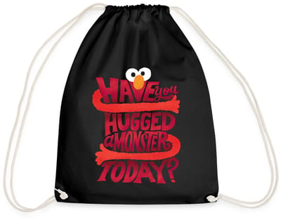 Sesamstraat Elmo Citaat Hugged A Monster Gymtas