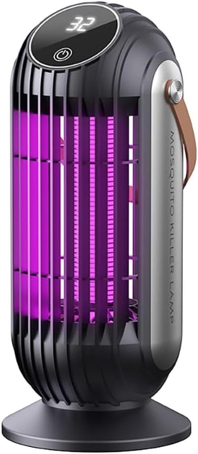 Muggenval, vliegenval, elektrisch, nachtlampje & UV-lamp, 2-in-1 met schemersensor, insectenvanger, vliegenvanger, muggenlamp