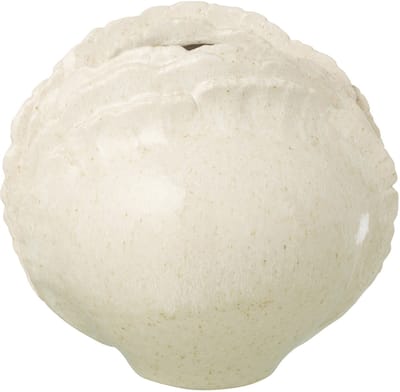 J-Line vaas - steengoed - wit - small