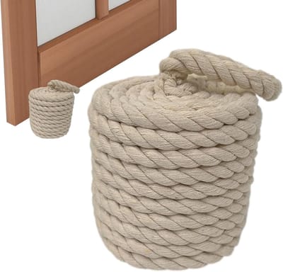 Deurstopper - Tochtstopper Huis - Deur Open Houden - Zwaar Verzwaarde Basis - 21 cm Lengte - Wit