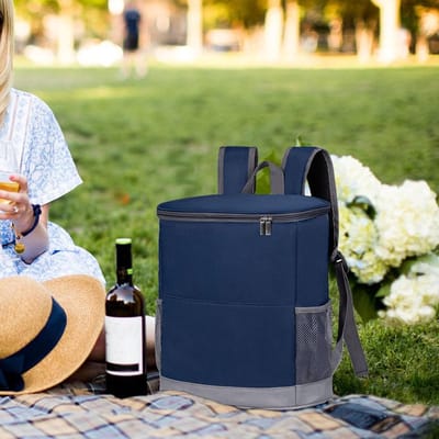 Koelrugzak - Geïsoleerde tas - Picknick en Reizen - Lekvrij Ontwerp - Grote Capaciteit - Blauw