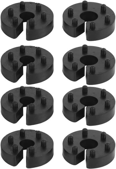 Allecto - Universele veerwegbegrenzer - Auto stick clip gesp accessoires - Verbeterd rijcomfort - Hoogwaardig rubber - Positionering veerwegbegrenz...