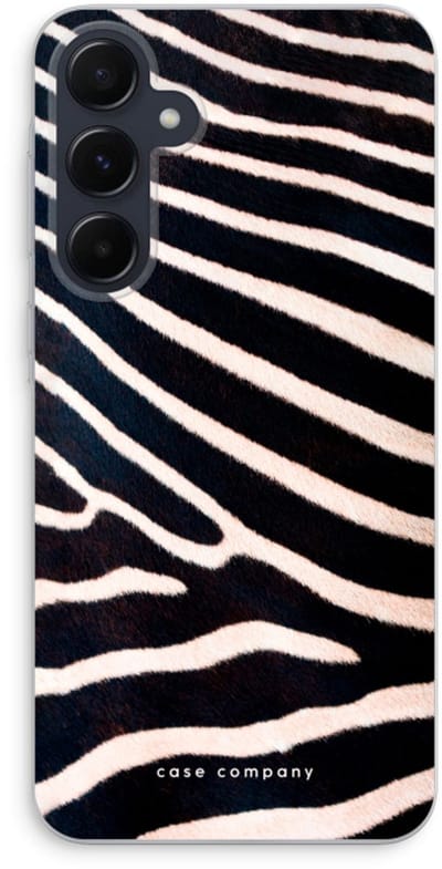 Case Company® - Hoesje geschikt voor Samsung Galaxy A55 hoesje - Zebra - Soft Cover Telefoonhoesje - Bescherming aan alle Kanten en Schermrand