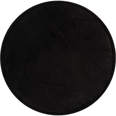 Kindertapijt wasbaar Atami zwart 80 cm rond