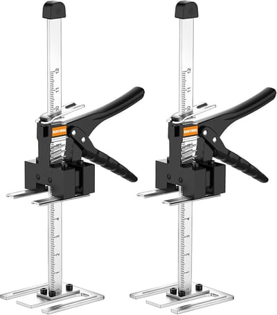 Arbeidsbesparende arm - Gipsplaat lifter krik - Zwaar tillen klussen - Hefvermogen 240 kg - Max 35 cm - Zwart