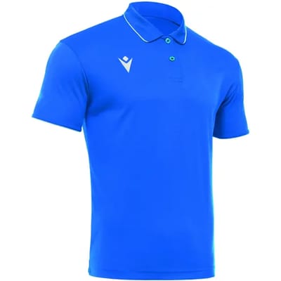 Macron Draco Hero Functionele Polo Heren - Royal / Wit | Maat: M