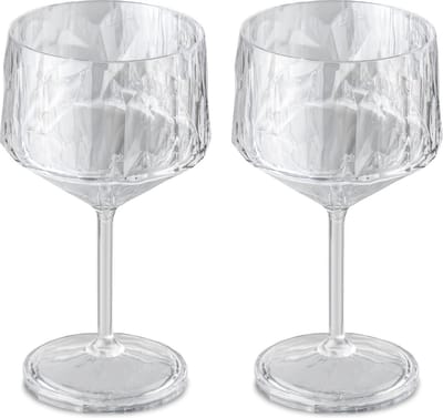 Koziol Gin Tonic Glazen - Onbreekbaar Superglas- Superglas - 400 ml - 2 stuks
